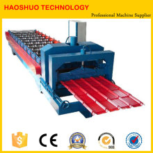 Máquina formadora de rolos de telha metálica, linha de produção